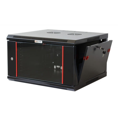Armadio Rack 19'' a muro 6 unit&agrave sezione unica profondit&agrave 450mm Nero