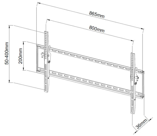 Staffa a Muro Inclinabile TV LED LCD 42-80''