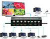 HDMI Switch 4x1 KVM Quad Multiviewer con Telecomando IR 1080p