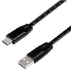 Cavo SuperSpeed USB-C&trade Maschio/USB-A Maschio con Misuratore 1m Nero