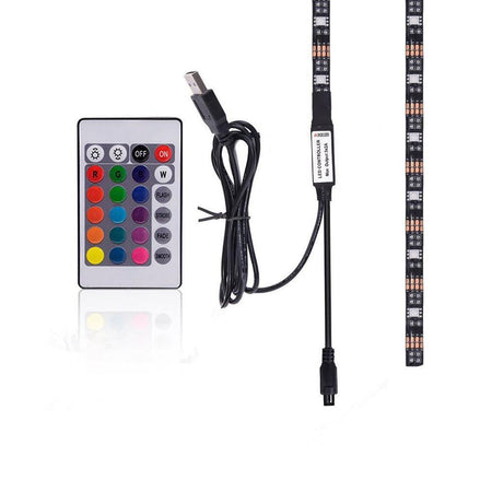 Striscia 30 LED RGB USB 2m per Retro-illuminazione TV