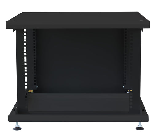 Armadio Rack 19'' ideale per Accumulatori Fotovoltaico 8U P600mm Nero