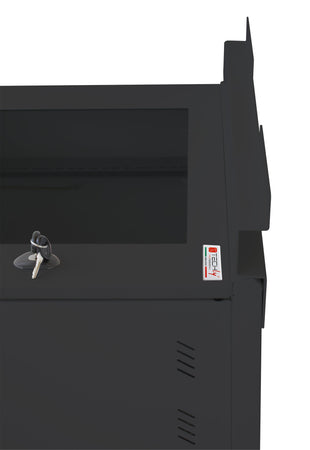 Staffe a Parete per Fissaggio Armadio Serie EE Nero