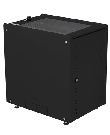 Armadio Rack 19'' ideale per Accumulatori Fotovoltaico 8U P600mm Nero