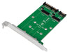 Adattatore 2x SATA SSU a 2x M.2 SATA