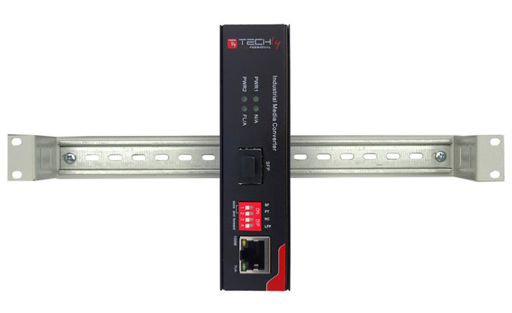 Media Converter Industriale Fast Ethernet 10/100Base-TX a Fibra 100Base-FX