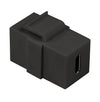 Connettore Keystone USB-C&trade F/F 17,2 mm Nero
