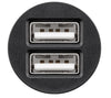 Caricatore Compatto da Auto 2 porte USB max.12W/2.4A Nero