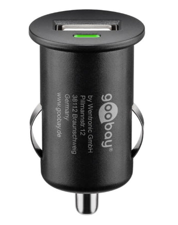 Caricatore Compatto da Auto 1 porta USB con uscita 1A Nero