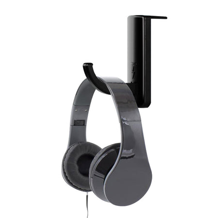 Supporto Cuffie Adesivo Universale per Monitor e Scrivania Nero (2 Pezzi)