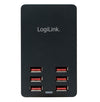 Caricatore da Tavolo a 6 porte USB 32W Nero