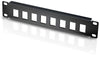Pannello Patch 10'' 1 HE 8 posti per Frutti Keystone Nero