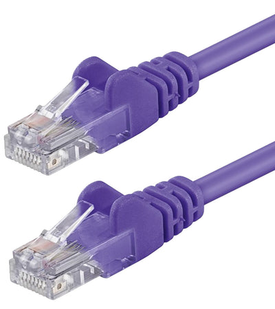 Cavo di rete Patch CCA Cat. 5e Viola UTP 1 mt