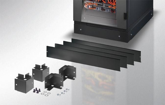 Zoccolo 800 x 1000 mm per Armadi Rack FP Nero