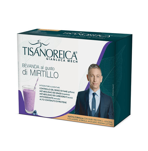 Tisanoreica bevanda al gusto di mirtilli integratore alimentare 28gx4