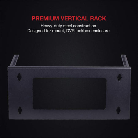 Staffa di Montaggio da Muro Verticale 19'' Easyline 4U Nero