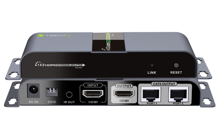 Extender Splitter HDMI 1x2 con IR su Cavo Cat. 6 fino a 40m