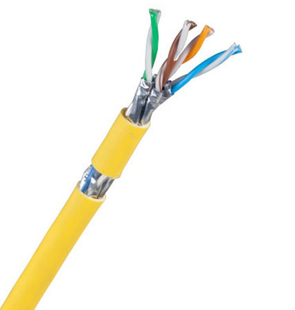 Matassa S/FTP Cavo Cat.7A 100m Rigido PIMF Giallo