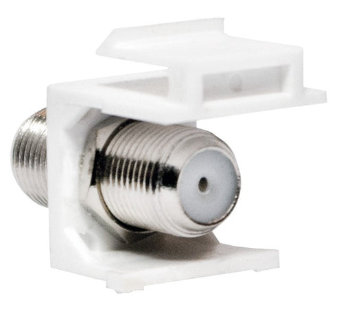 Adattatore Keystone BNC 75 Ohm F/F Bianco