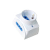 Presa da muro con 2 prese Italiane 2P+T e 1 Schuko 16A