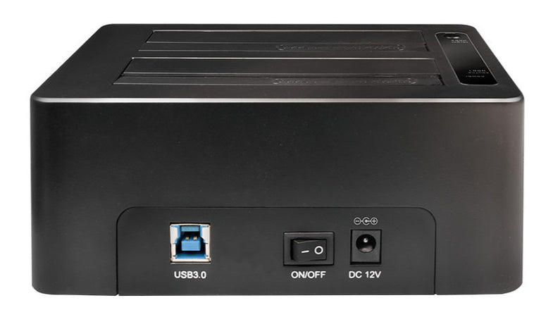 Docking Station USB3.0 Doppio Slot HDD/SSD SATA da 2.5''/3.5'' Nero