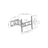 Staffa da Muro con Doppio Braccio per TV LED/LCD 37-70''