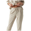 Vero Moda pantaloni in lino beige chiaro Jesmilo 10279691 Pantaloni Vero Moda