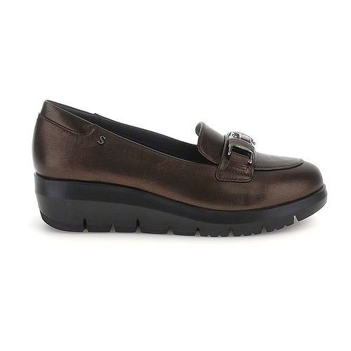 Stonefly mocassini donna Plume 37 laminated brown