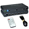 Switch Matrix HDMI 4x2 8K con Estrattore Audio Esterno