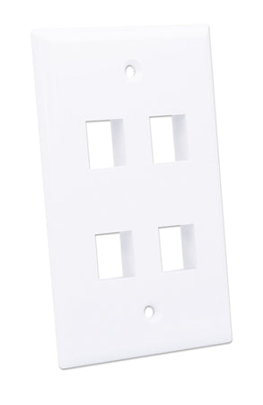 Placca Porta Frutti 4 Posti Mod.503 Bianco