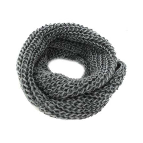 Sciarpa ad anello donna Basile tinta unita 394 grigio