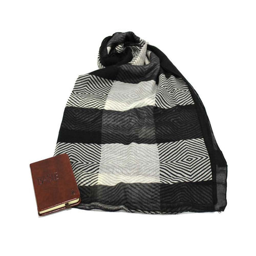 Set Sciarpa uomo e agendina Basile 741 nero