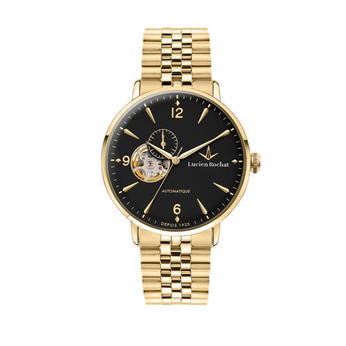 Orologio LUCIEN ROCHAT uomo GarCon Automatico dorato / nero