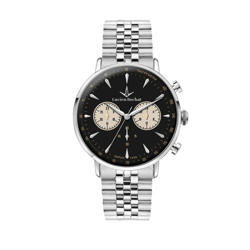 Orologio LUCIEN ROCHAT uomo GarCon cronografo acciaio / nero