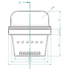Assieme cestello braciere per stufe a pellet BRA_118X99