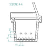 Assieme cestello braciere per stufe a pellet BRA_118X99