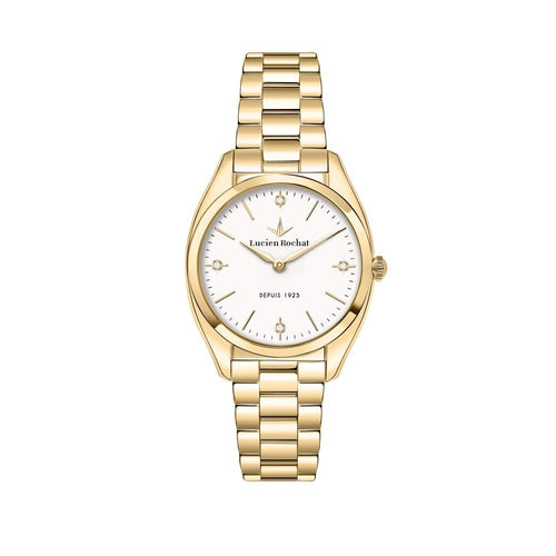 Orologio LUCIEN ROCHAT donna Mademoiselle Diamond dorato / bianco
