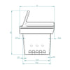 Assieme cestello braciere per stufe a pellet BRA_118X99