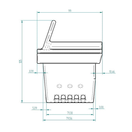 Assieme cestello braciere per stufe a pellet BRA_118X99
