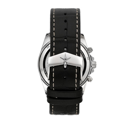 Orologio LUCIEN ROCHAT uomo Leman crono pelle nero / bianco