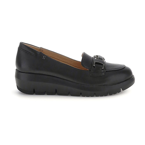 Stonefly mocassini donna Plume 37 in pelle nero 222328