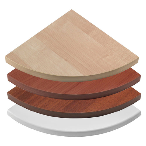 Mensola angolo squadrata noce 35x35x1,8 cm