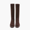 Emanuelle Vee stivali donna Anita scamosciato brown 818-15