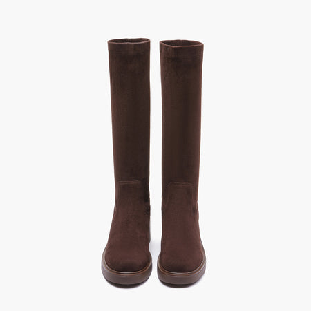 Emanuelle Vee stivali donna Anita scamosciato brown 818-15