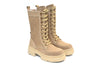 Emanuelle Vee anfibi donna Hero scamosciato beige 809-12