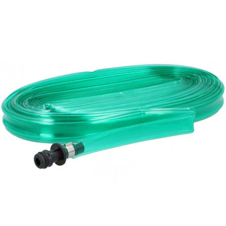 Tubo Piatto Microforato 25Mt Irrigazione Giardino Piante Esterno con Connettore