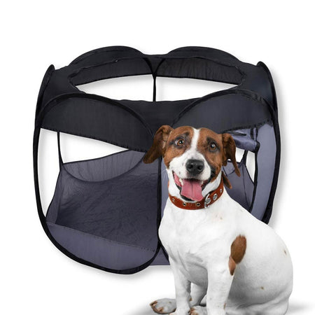 Recinto Box Animali Domestici 100x75cm Cuccia Pieghevole Salvaspazio con Borsa