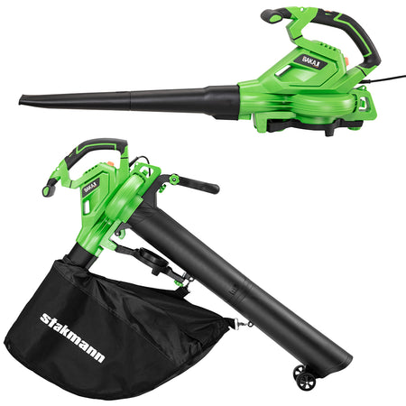 Aspirafoglie Elettrico 3in1 Soffiatore con Sacco di Raccolta 3000W Giardino
