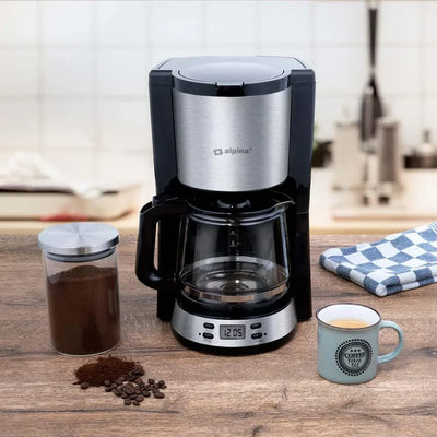 Macchina da Caffè con Filtro Caffettiera 1000W Caraffa 1,5 litri 12 Tazzine