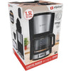 Macchina da Caffè con Filtro Caffettiera 1000W Caraffa 1,5 litri 12 Tazzine